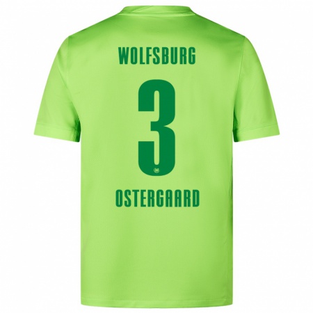 Kandiny Damen Christian Östergaard #3 Fluoreszierendes Grün Heimtrikot Trikot 2024/25 T-Shirt Österreich