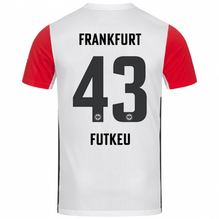 Kandiny Dames Noel Futkeu #43 Wit Rood Thuisshirt Thuistenue 2024/25 T-Shirt