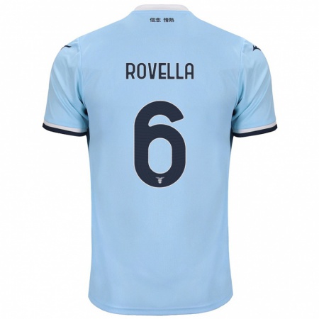 Kandiny Dames Nicolò Rovella #6 Blauw Thuisshirt Thuistenue 2024/25 T-Shirt