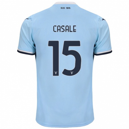 Kandiny Dames Nicolò Casale #15 Blauw Thuisshirt Thuistenue 2024/25 T-Shirt