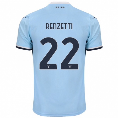 Kandiny Dames Davide Renzetti #22 Blauw Thuisshirt Thuistenue 2024/25 T-Shirt