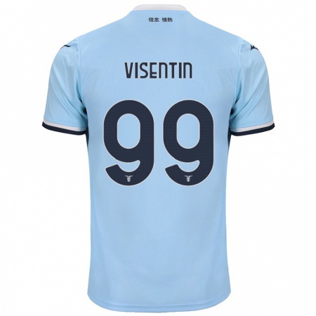 Kandiny Dames Noemi Visentin #99 Blauw Thuisshirt Thuistenue 2024/25 T-Shirt