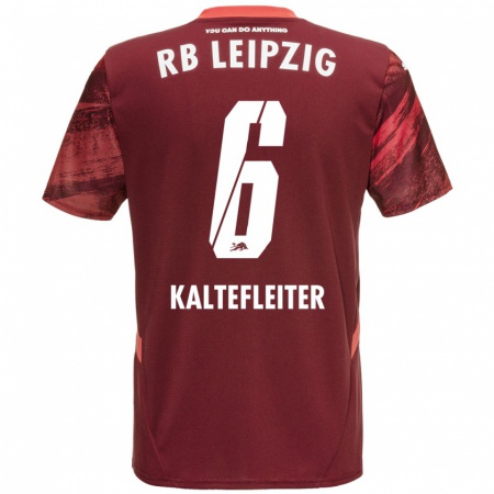 Kandiny Dames Benno Kaltefleiter #6 Bordeauxrood Uitshirt Uittenue 2024/25 T-Shirt