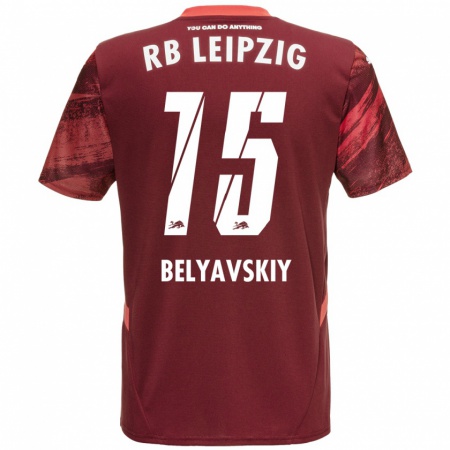 Kandiny Dames David Belyavskiy #15 Bordeauxrood Uitshirt Uittenue 2024/25 T-Shirt