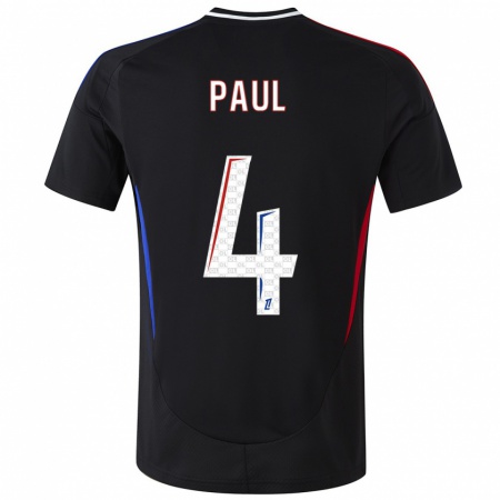 Kandiny Dames Paul Akouokou #4 Zwart Uitshirt Uittenue 2024/25 T-Shirt