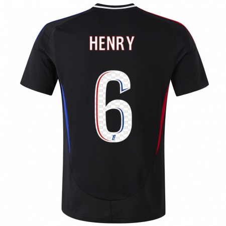 Kandiny Dames Amandine Henry #6 Zwart Uitshirt Uittenue 2024/25 T-Shirt