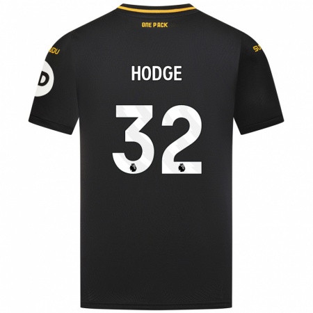 Kandiny Dames Joe Hodge #32 Zwart Uitshirt Uittenue 2024/25 T-Shirt