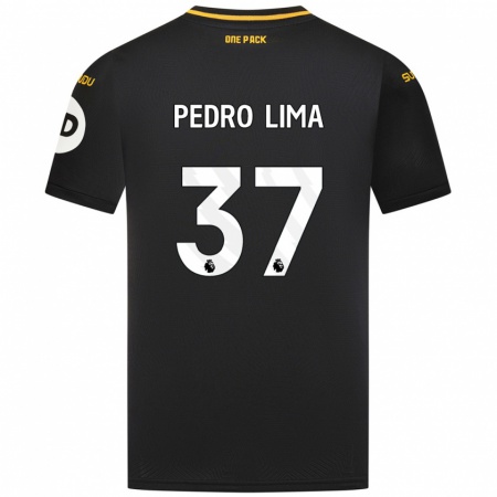 Kandiny Dames Pedro Lima #37 Zwart Uitshirt Uittenue 2024/25 T-Shirt