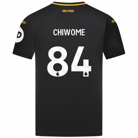 Kandiny Donna Maglia Leon Chiwome #84 Nero Kit Gara Away 2024/25 Maglietta