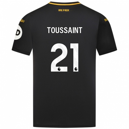 Kandiny Donna Maglia Destiney Toussaint #21 Nero Kit Gara Away 2024/25 Maglietta