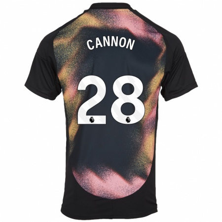 Kandiny Dames Tom Cannon #28 Zwart Wit Uitshirt Uittenue 2024/25 T-Shirt