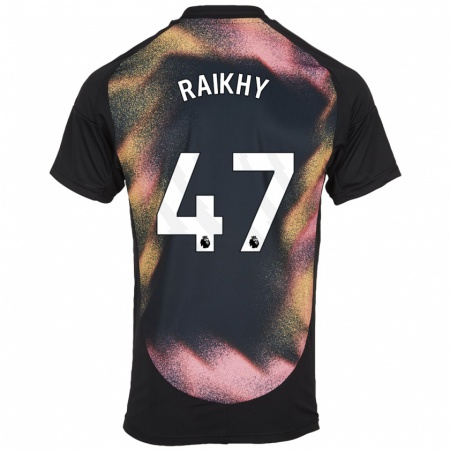 Kandiny Dames Arjan Raikhy #47 Zwart Wit Uitshirt Uittenue 2024/25 T-Shirt