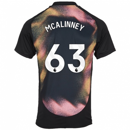 Kandiny Donna Maglia Liam Mcalinney #63 Nero Bianco Kit Gara Away 2024/25 Maglietta