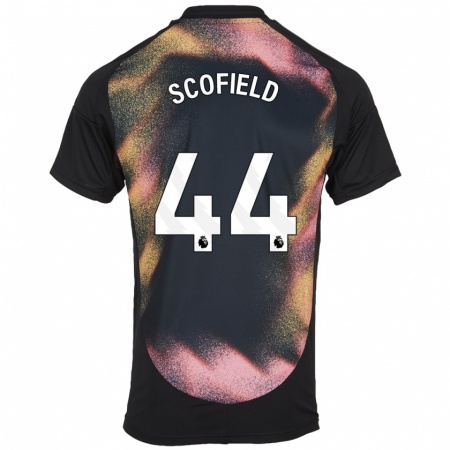 Kandiny Dames Connie Scofield #44 Zwart Wit Uitshirt Uittenue 2024/25 T-Shirt