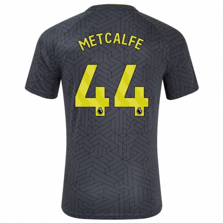 Kandiny Damen Jenson Metcalfe #44 Schwarz Gelb Auswärtstrikot Trikot 2024/25 T-Shirt Österreich