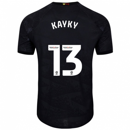 Kandiny Damen Kayky Almeida #13 Schwarz Weiß Auswärtstrikot Trikot 2024/25 T-Shirt Österreich