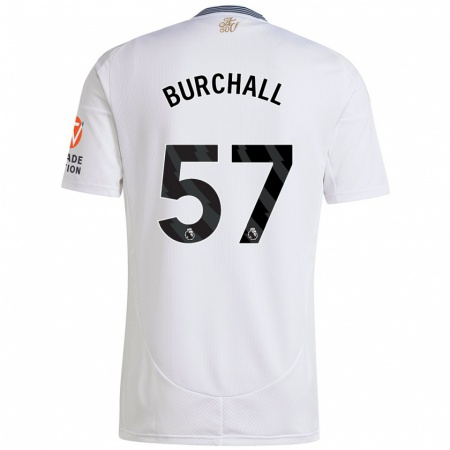 Kandiny Donna Maglia Ajani Burchall #57 Bianco Kit Gara Away 2024/25 Maglietta