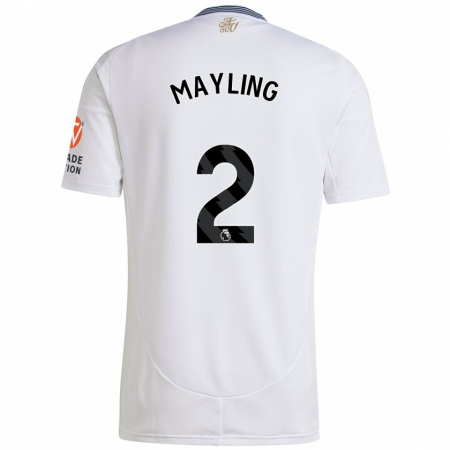 Kandiny Donna Maglia Sarah Mayling #2 Bianco Kit Gara Away 2024/25 Maglietta