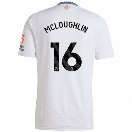 Kandiny Donna Maglia Olivia Mcloughlin #16 Bianco Kit Gara Away 2024/25 Maglietta