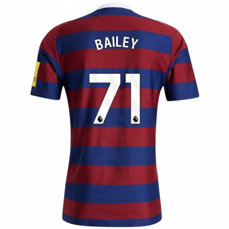 Kandiny Dames Scott Bailey #71 Bordeauxrood Marineblauw Uitshirt Uittenue 2024/25 T-Shirt