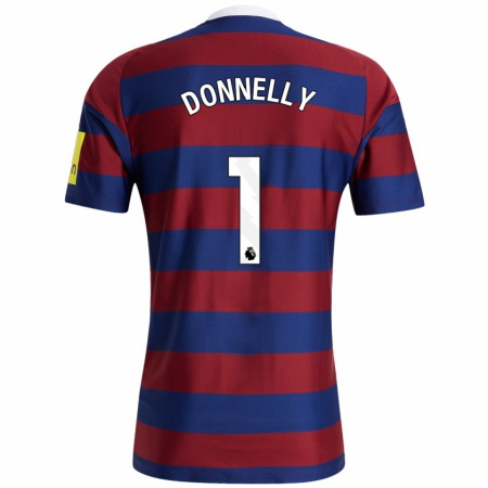 Kandiny Dames Grace Donnelly #1 Bordeauxrood Marineblauw Uitshirt Uittenue 2024/25 T-Shirt