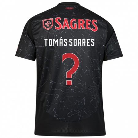 Kandiny Mujer Camiseta Tomás Soares #0 Negro Rojo 2ª Equipación 2024/25 La Camisa