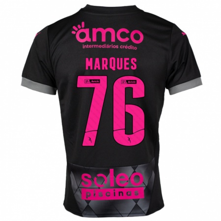 Kandiny Dames Tomás Marques #76 Zwart Roze Uitshirt Uittenue 2024/25 T-Shirt