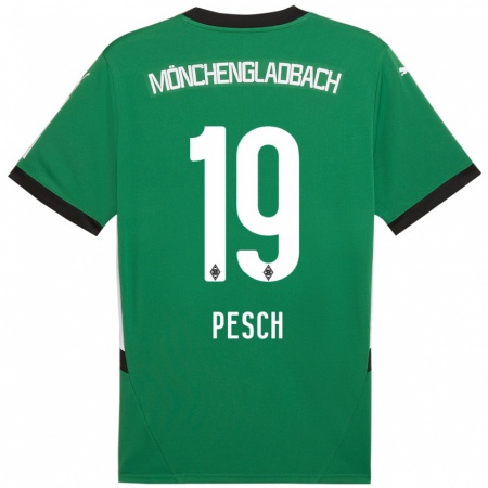 Kandiny Dames Noah Pesch #19 Groen Wit Uitshirt Uittenue 2024/25 T-Shirt