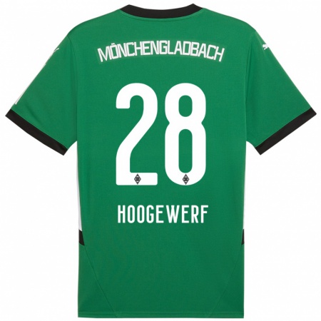 Kandiny Dames Dillon Hoogewerf #28 Groen Wit Uitshirt Uittenue 2024/25 T-Shirt