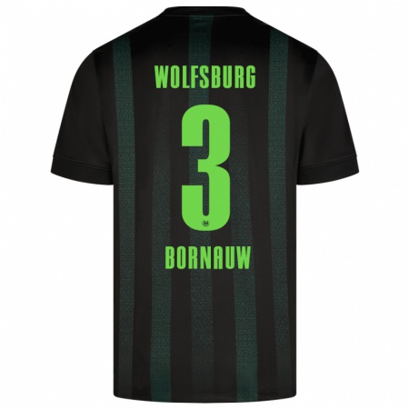 Kandiny Damen Sebastiaan Bornauw #3 Dunkelgrün Auswärtstrikot Trikot 2024/25 T-Shirt Österreich