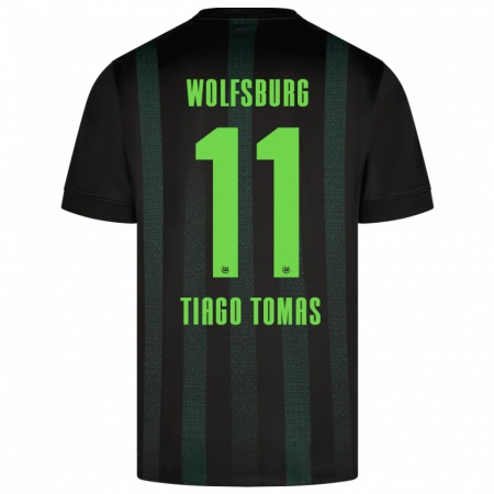 Kandiny Dames Tiago Tomás #11 Donkergroen Uitshirt Uittenue 2024/25 T-Shirt