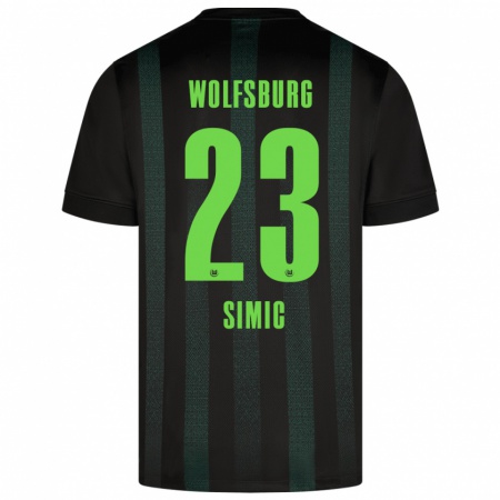 Kandiny Dames Karlo Simic #23 Donkergroen Uitshirt Uittenue 2024/25 T-Shirt