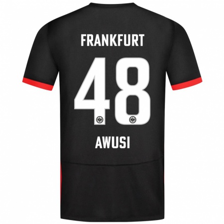 Kandiny Donna Maglia Junior Awusi #48 Nero Kit Gara Away 2024/25 Maglietta