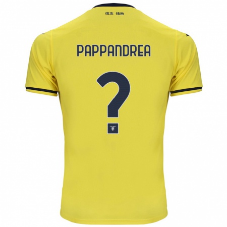 Kandiny Dames Filippo Pappandrea #0 Geel Uitshirt Uittenue 2024/25 T-Shirt