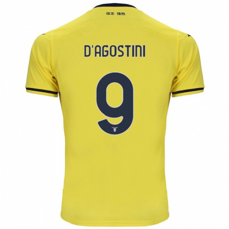 Kandiny Damen Lorenzo D'agostini #9 Gelb Auswärtstrikot Trikot 2024/25 T-Shirt Österreich