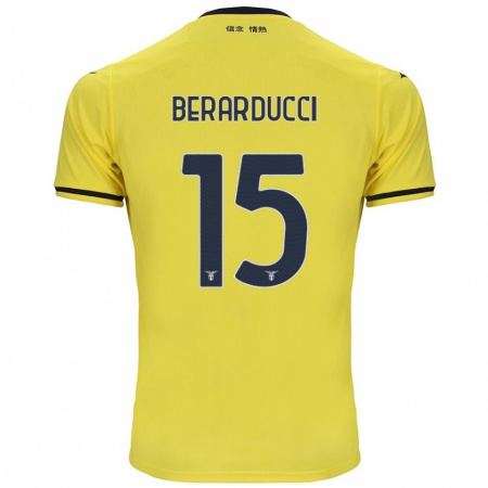 Kandiny Dames Martina Berarducci #15 Geel Uitshirt Uittenue 2024/25 T-Shirt