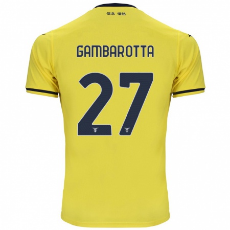 Kandiny Dames Margot Gambarotta #27 Geel Uitshirt Uittenue 2024/25 T-Shirt