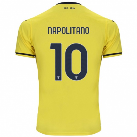 Kandiny Dames Luca Napolitano #10 Geel Uitshirt Uittenue 2024/25 T-Shirt