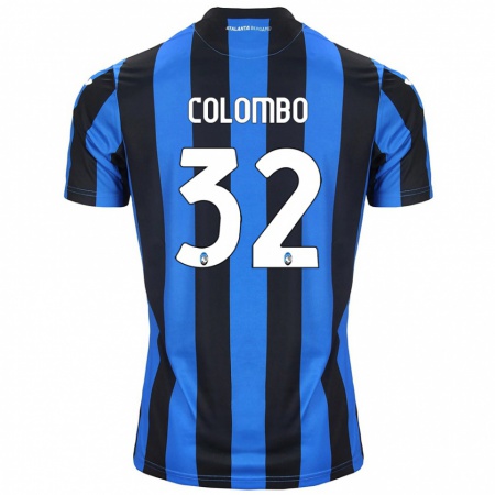 Kandiny Kinderen Matteo Colombo #32 Blauw Zwart Thuisshirt Thuistenue 2024/25 T-Shirt