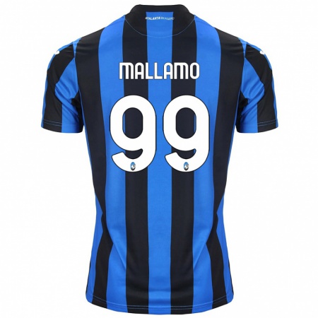 Kandiny Kinderen Alessandro Mallamo #99 Blauw Zwart Thuisshirt Thuistenue 2024/25 T-Shirt