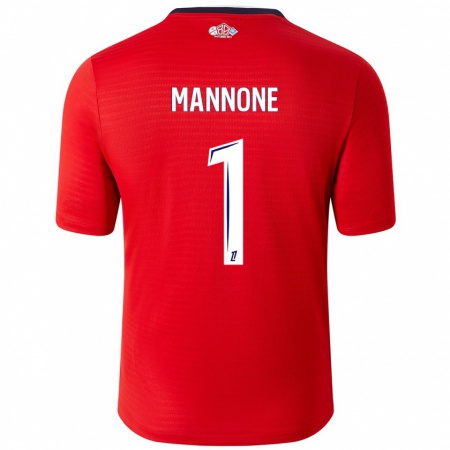 Kandiny Bambino Maglia Vito Mannone #1 Rosso Bianco Kit Gara Home 2024/25 Maglietta