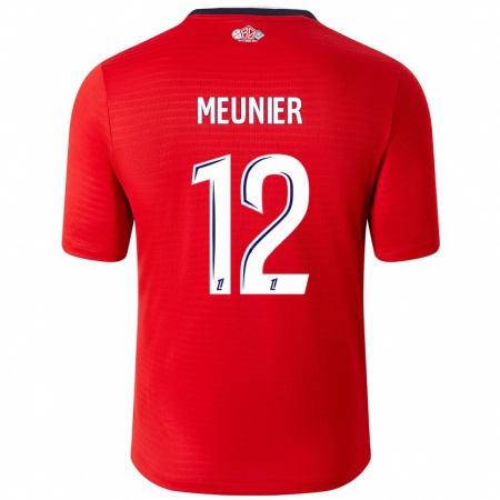 Kandiny Kinderen Thomas Meunier #12 Rood Wit Thuisshirt Thuistenue 2024/25 T-Shirt