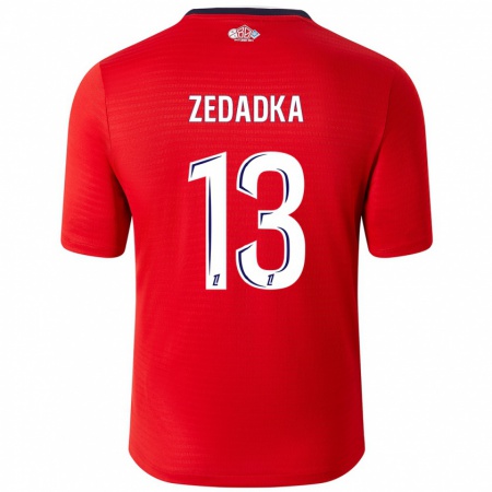 Kandiny Bambino Maglia Akim Zedadka #13 Rosso Bianco Kit Gara Home 2024/25 Maglietta