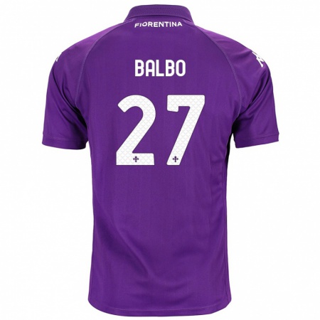 Kandiny Kinderen Luis Balbo #27 Paars Thuisshirt Thuistenue 2024/25 T-Shirt