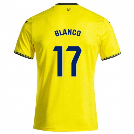 Kandiny Kinderen Fabio Blanco #17 Geel Zwart Thuisshirt Thuistenue 2024/25 T-Shirt