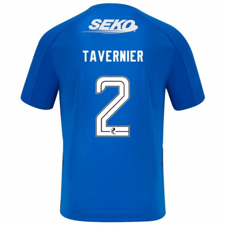 Kandiny Bambino Maglia James Tavernier #2 Blu Scuro Kit Gara Home 2024/25 Maglietta