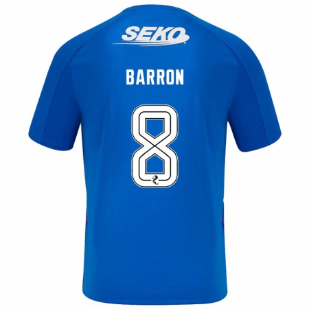 Kandiny Kinderen Connor Barron #8 Donkerblauw Thuisshirt Thuistenue 2024/25 T-Shirt