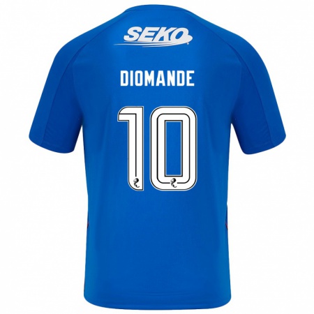 Kandiny Kinderen Mohamed Diomandé #10 Donkerblauw Thuisshirt Thuistenue 2024/25 T-Shirt