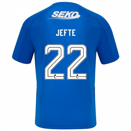 Kandiny Bambino Maglia Jefté #22 Blu Scuro Kit Gara Home 2024/25 Maglietta