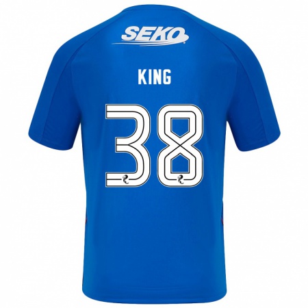 Kandiny Bambino Maglia Leon King #38 Blu Scuro Kit Gara Home 2024/25 Maglietta